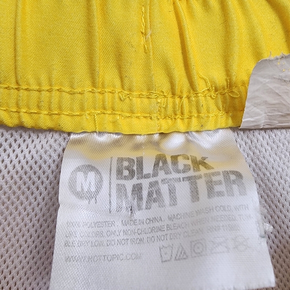 Black Matter yellow with cat print swim trunks shorts men's size medium - Picture 2 of 8